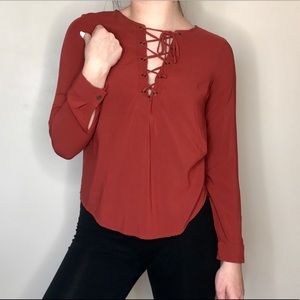 Long Sleeve Laced Top